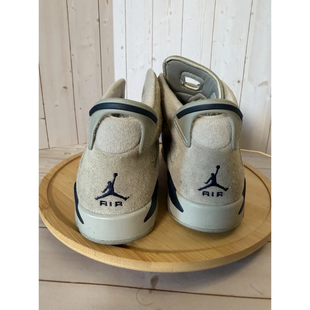 Air Jordan 6 Retro Mid Georgetown Grey (GS) 384665-012 Size 6.5Y Boys